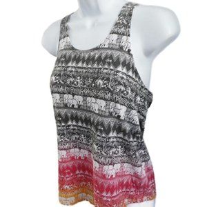 Vintage 90s Y2K Stussy Designs Graphic Tank Top Feeling Rastafari Tribal S Small